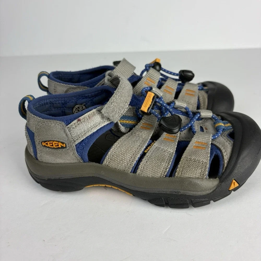 Keen Little Boy Newport H2 Walking Waterproof Sandals Size US13 EU31 Gray Blue